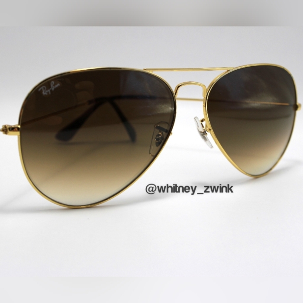 Ray-Ban Aviator Gradient Brown RB3025 58 / 62 - Picture 8 of 17